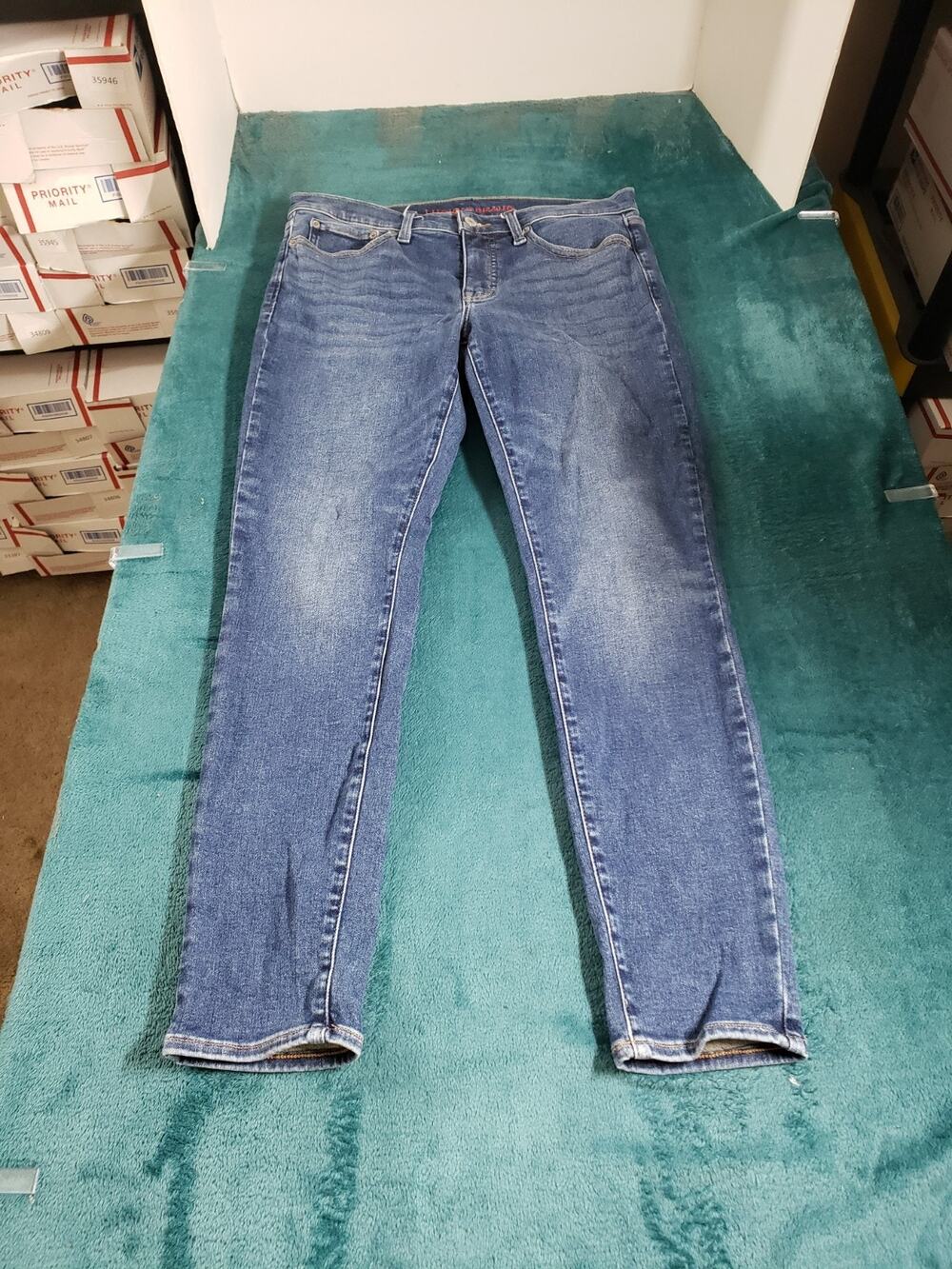 Lucky Brand Jeans Size 10 Womens Blue Stretch Pants Mid Rise Ava Skinny